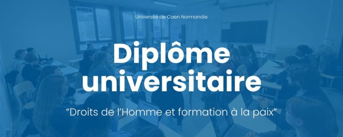 Ouverture de la campagne pour le Diplôme d’université : « Droits de l’Homme et formation à la Paix »