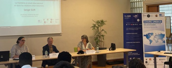 La frontière en droit international et dans les relations internationales : retour sur la conférence de Serge Sur